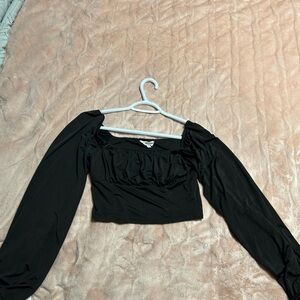 Ardene Black Long Sleeve Blouse